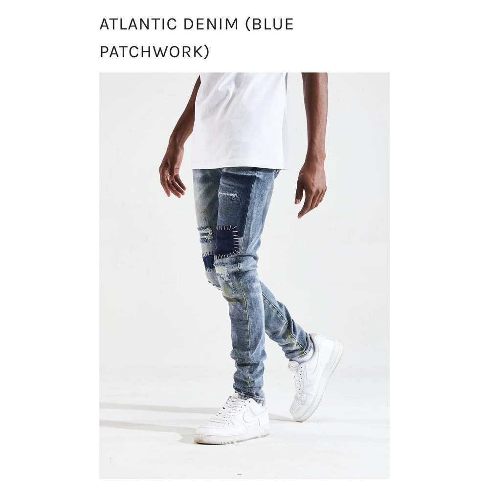 ATLANTIC DENIM (BLUEPATCHWORK) Size 30